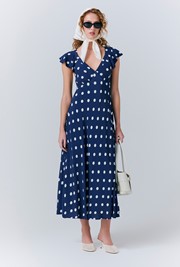 Maya Crepe Polka Dot Slip Dress